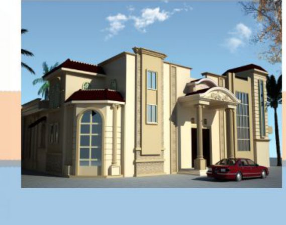 Royal Wedding Complex daylight three-quarter view rendering