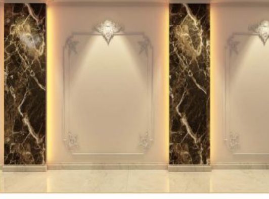 classical wall paneling detail